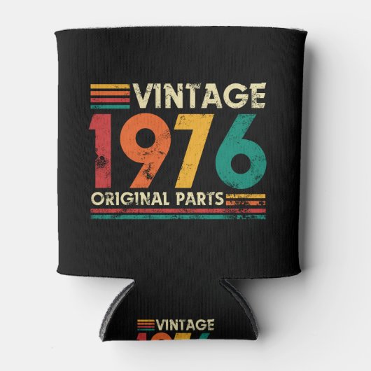 ヴィンテージ 1976 50歳の誕生日 缶クーラー (正面)