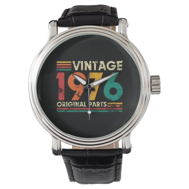 ヴィンテージ 1976 50歳の誕生日 腕時計 (正面)