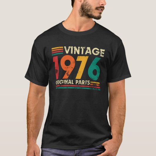 ヴィンテージ 1976 50歳の誕生日 Tシャツ (正面)