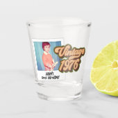 ヴィンテージ 1976 50歳誕生日 フォト ショットグラス (正面)