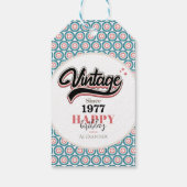 ヴィンテージ- 1977 ギフトタグ (裏面)