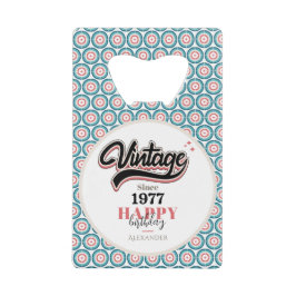 ヴィンテージ- 1977 クレジットカード栓抜き