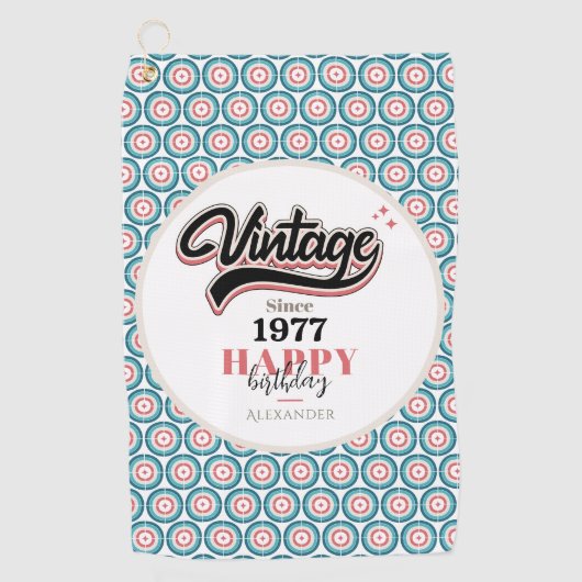 ヴィンテージ- 1977 ゴルフタオル (正面)