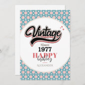 ヴィンテージ- 1977 シーズンカード (正面/裏面)