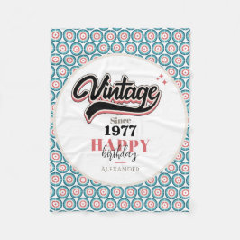 ヴィンテージ- 1977 フリースブランケット