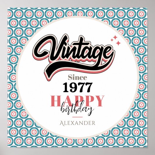 ヴィンテージ- 1977 ポスター (正面)