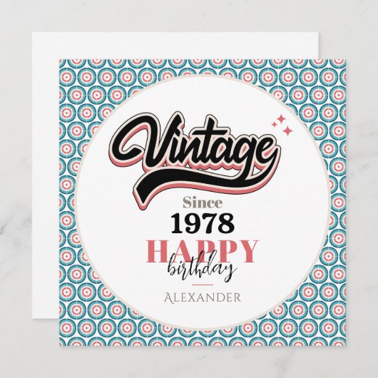 ヴィンテージ- 1978 (正面/裏面)