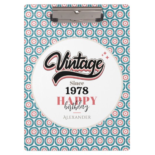 ヴィンテージ- 1978 クリップボード (正面)