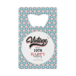 ヴィンテージ- 1978 クレジットカード栓抜き