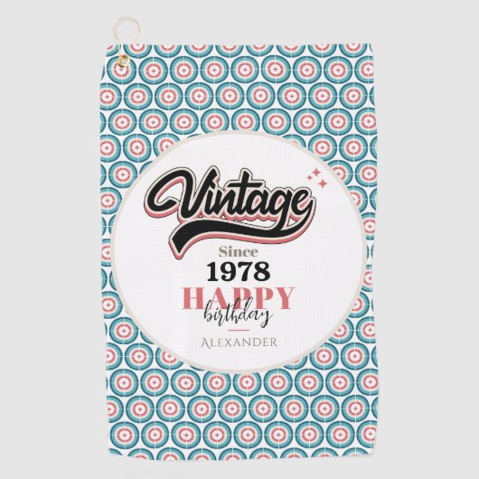 ヴィンテージ- 1978 ゴルフタオル (正面)