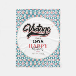 ヴィンテージ- 1978 フリースブランケット