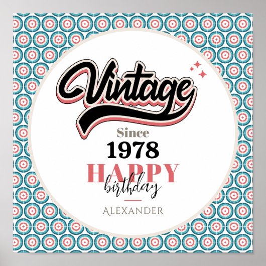 ヴィンテージ- 1978 ポスター (正面)