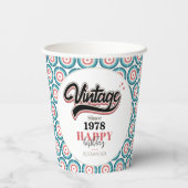 ヴィンテージ- 1978 紙コップ (裏面)