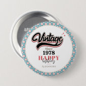 ヴィンテージ- 1978 缶バッジ (正面&裏面)