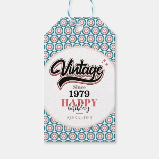 ヴィンテージ- 1979 ギフトタグ (正面)