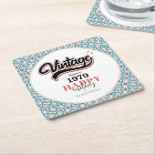 ヴィンテージ- 1979 スクエアペーパーコースター (アングル)