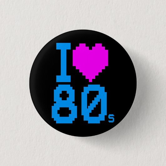 ヴィンテージ 1980年代 レトロ I ハート 80年代 ラブ ピン (正面)