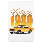 ヴィンテージ 1980 レトロカー マグネット (縦)