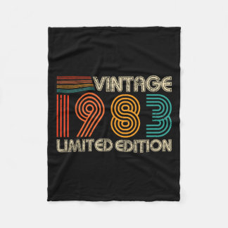 ヴィンテージ 1983 限定版 Clic 1983 メンズ レディース V フリースブランケット