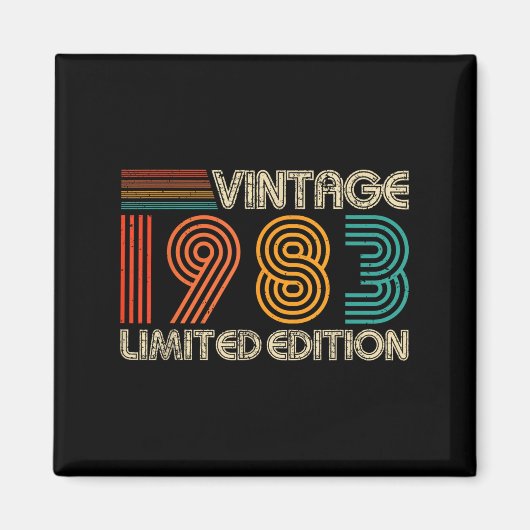 ヴィンテージ 1983 限定版 Clic 1983 メンズ レディース V マグネット (正面)