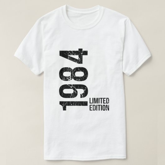 ヴィンテージ 1984 限定版 42歳の誕生日 Tシャツ (デザイン正面)