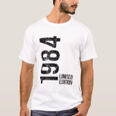 ヴィンテージ 1984 限定版 42歳の誕生日 Tシャツ (正面)