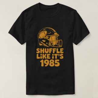 ヴィンテージ 1985 フットボールシャッフル タイポグラフィーTシャツ  Tシャツ