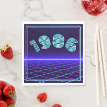 ヴィンテージ 1986 レトロ＆レーザー 40歳の誕生日 ペーパー