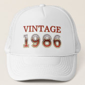 ヴィンテージ 1986 誕生年 キャップ (正面)
