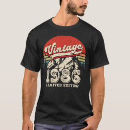 ヴィンテージ 1986 誕生日 レトロ 40歳 アウトドアバースデー Tシャツ