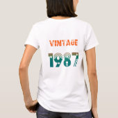 ヴィンテージ 1987 レトロ 誕生年 デザインTシャツ 🔥 Tシャツ (裏面)