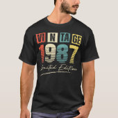ヴィンテージ 1987 限定版 誕生日 Tシャツ (正面)