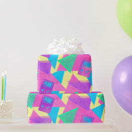 ヴィンテージ 1990年代 レトロ メンフィス風 30歳の誕生日  ラッピングペーパー