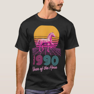 ヴィンテージ 1990 午年 干支 馬 旧正月 Tシャツ