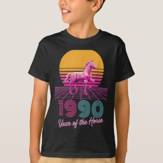 ヴィンテージ 1990 午年 馬 旧正月 干支 Tシャツ