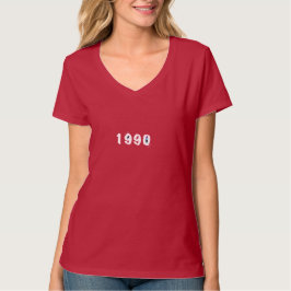 ヴィンテージ 1990 誕生年 レディースVネックTシャツ | R Tシャツ