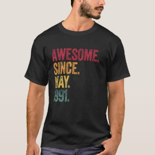 ヴィンテージ - 1991年5月以来スゴイ 34歳の誕生日 34 Tシャツ