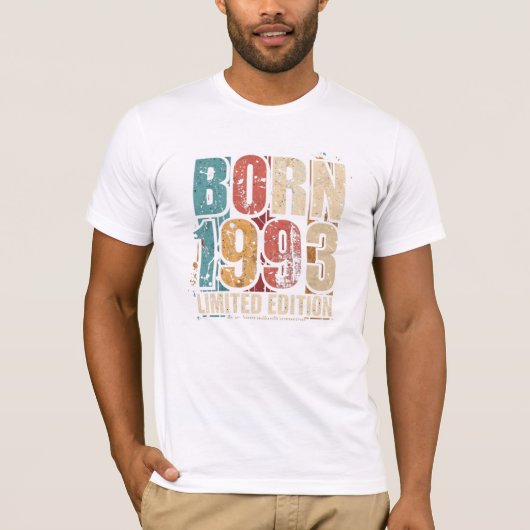 ヴィンテージ 1993 限定版 - レトロ 33歳の誕生日 Tシャツ (正面)