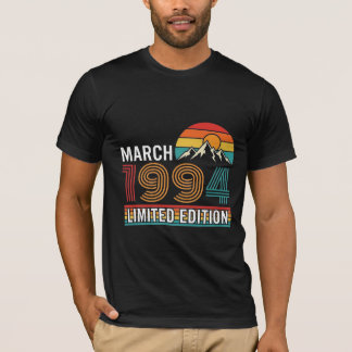 ヴィンテージ 1994年3月 限定版 レトロな夕日 Tシャツ