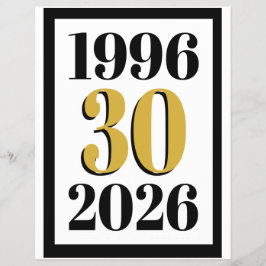 ヴィンテージ 1996年 マイルストーン 30歳の誕生日 チラシ