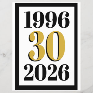 ヴィンテージ 1996年 マイルストーン 30歳の誕生日 チラシ