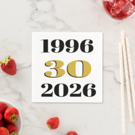 ヴィンテージ 1996年 30歳の誕生日 スタンダードカクテルナプキン