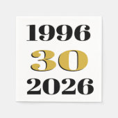 ヴィンテージ 1996年 30歳の誕生日 スタンダードカクテルナプキン (正面)