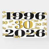 ヴィンテージ 1996年 30歳の誕生日   横断幕 (横)
