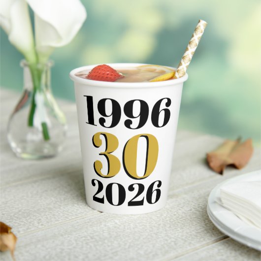 ヴィンテージ 1996年 30歳の誕生日 紙コップ (インサイチュ)