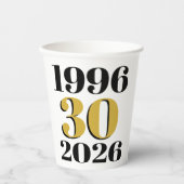 ヴィンテージ 1996年 30歳の誕生日 紙コップ (正面)