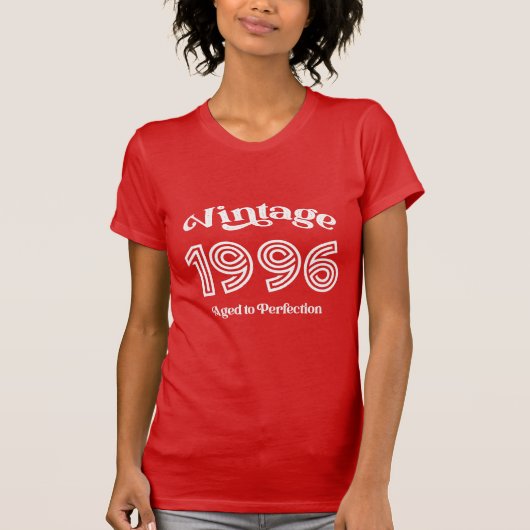 ヴィンテージ 1996 バースデー、完熟 Tシャツ (正面)