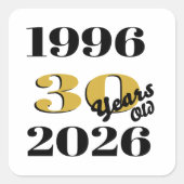 ヴィンテージ 1996 マイルストーン 30歳の誕生日 スクエアシール (正面)