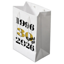 ヴィンテージ 1996 マイルストーン 30歳の誕生日 ミディアムペーパーバッグ