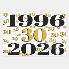ヴィンテージ 1996 マイルストーン 30歳の誕生日   ラッピングペーパーシート